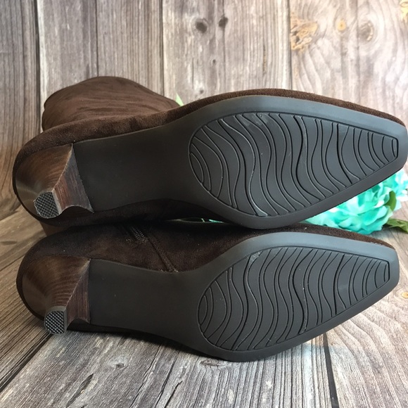 IMPO Namora Earth Velvet Tall Heeled Boots - Picture 4 of 8